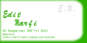 edit marfi business card